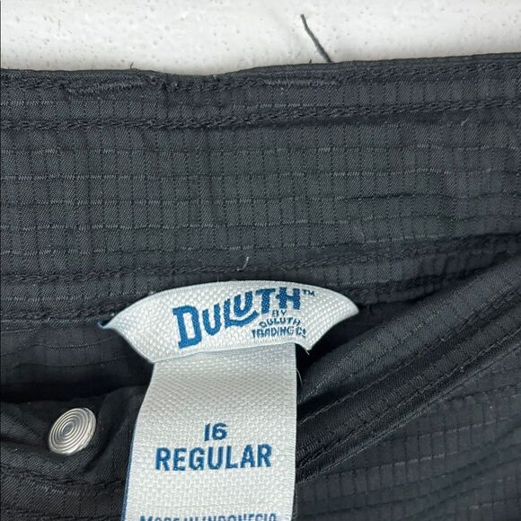 Duluth Trading Co women’s breezeshooter black slim leg ripstop work pant size 16 - Picture 3 of 8